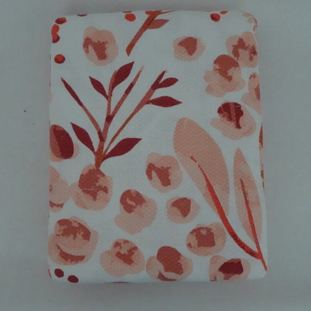 Southern Living Shower Curtain Orange Floral Print Bath